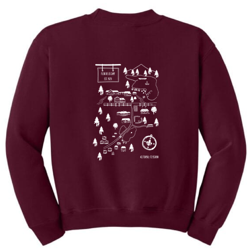 Port and Company Youth Crewneck Sweatshirt -- Maroon