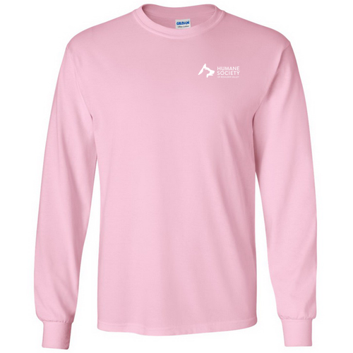 Gildan Heavy Cotton Longsleeve Basic T-Shirt -- Light Pink