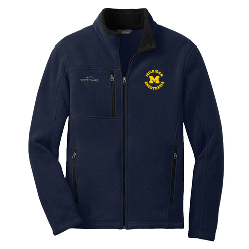 Eddie Bauer Full Zip Fleece Jacket -- River Blue Navy