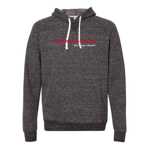 Mens/Unisex Jerzees 7.2 Oz. Snow Heather Raglan Hoodie -- Black Ink
