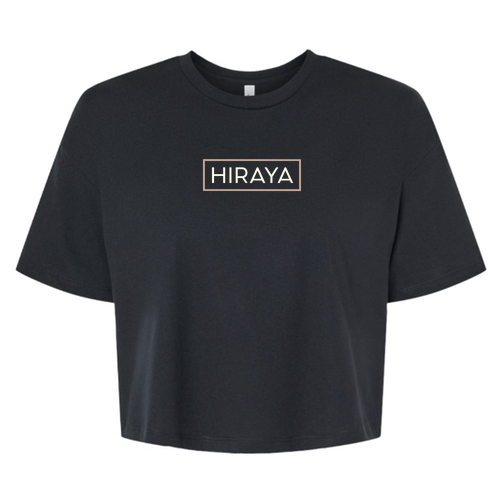 Bella+Canvas Womens Jersey Cropped Tee -- Black
