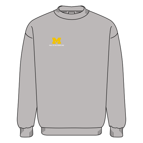 Mens/Unisex Champion Powerblend Crewneck Sweatshirt -- Light Steel