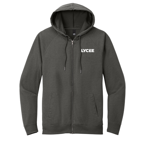 District Featherweight French Terry Full-Zip Hoodie -- Washed Coal