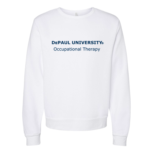 Bella+Canvas Sponge Fleece Classic Crewneck Sweatshirt -- White