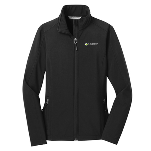 Women's Port Authority Core Soft Shell Jacket -- Black
