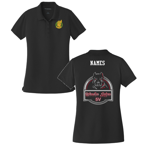 Ladies Performance Black Polo Shirt