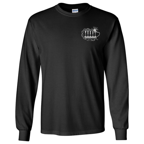 Gildan Ultra Cotton Longsleeve Basic T-Shirt -- Black