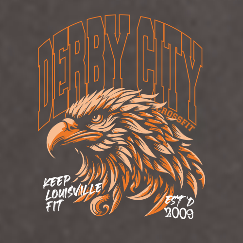 Derby City Eagle Hooded Tee -- New Railroad