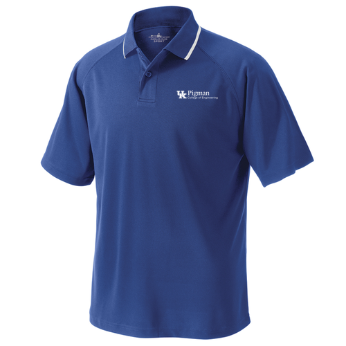 CHARLES RIVER MEN'S CLASSIC WICKING POLO -- Royal
