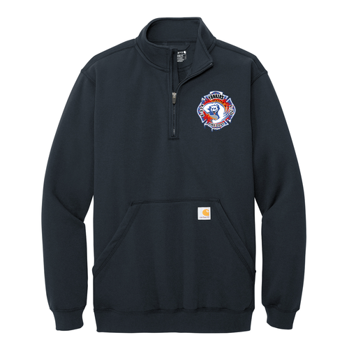 Carhartt Midweight 1/4-Zip Mock Neck Sweatshirt -- New Navy