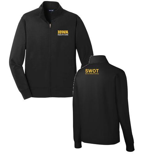 Sport-Tek Sport-Wick Fleece Full-Zip Jacket -- Black