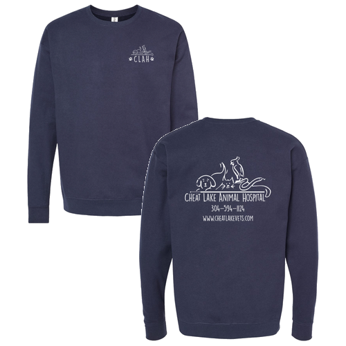 Tultex Fleece Crewneck Sweatshirt -- Navy