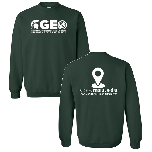 Gildan Heavy Blend Crew Neck Sweatshirt -- Forest Green