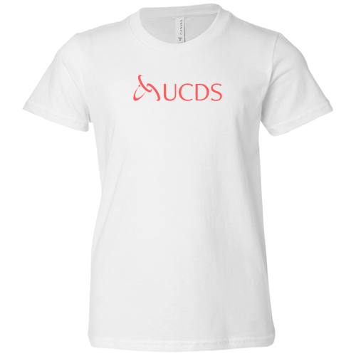 Coral Print Bella Canvas Youth Short-Sleeve T-Shirt -- White