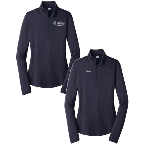 Sport-Tek Ladies PosiCharge Competitor Quarter Zip Pullover -- True Navy