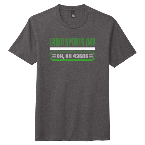 District Made Mens Perfect Tri Crew Tee -- Heathered Charcoal