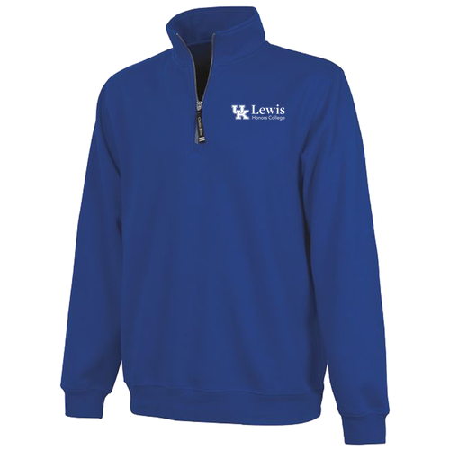 Charles River Crosswind Quarter Zip Sweatshirt -- Royal