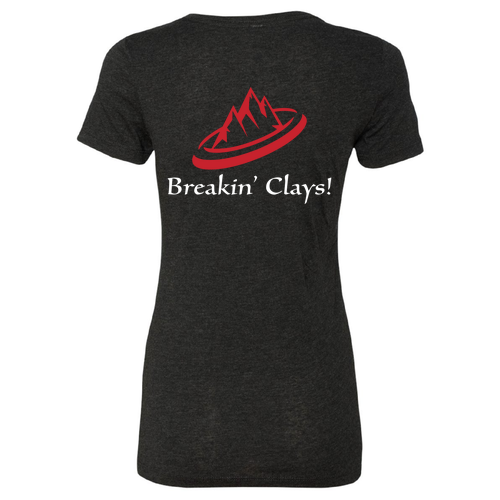 Breakin' Clays Ladies T-Shirt- Black