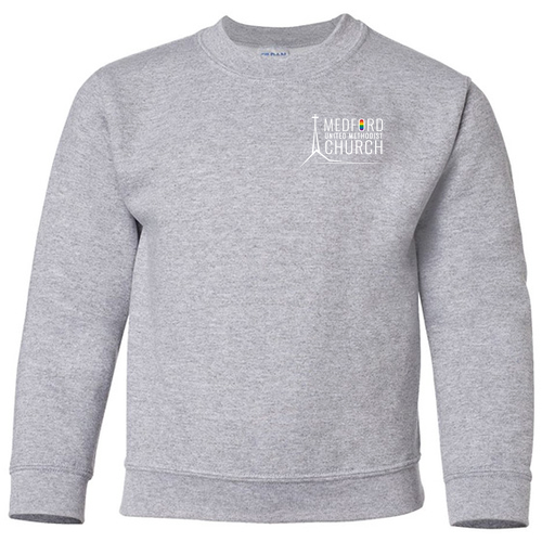 Gildan Heavy Blend Youth Crew Neck Sweatshirt -- Sport Grey