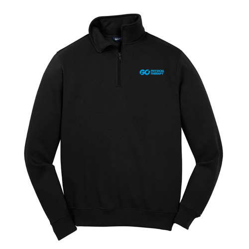 Sport Tek Quarter Zip Sweatshirt -- Black