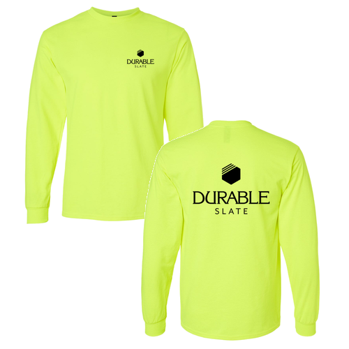 Gildan Ultra Cotton Longsleeve Basic T-Shirt -- Safety Green