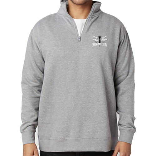 Cotton Heritage Quarter-Zip Fleece -- Carbon Grey
