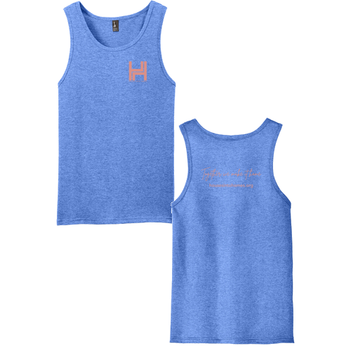 District Young Mens The Concert Tank -- Heathered Royal