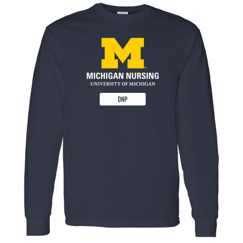 Gildan Heavy Cotton Longsleeve Basic T-Shirt -- Navy, DNP