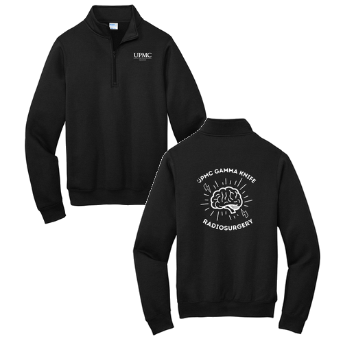 Port and Company Core Fleece Quarter-Zip Pullover Sweatshirt -- Jet Black