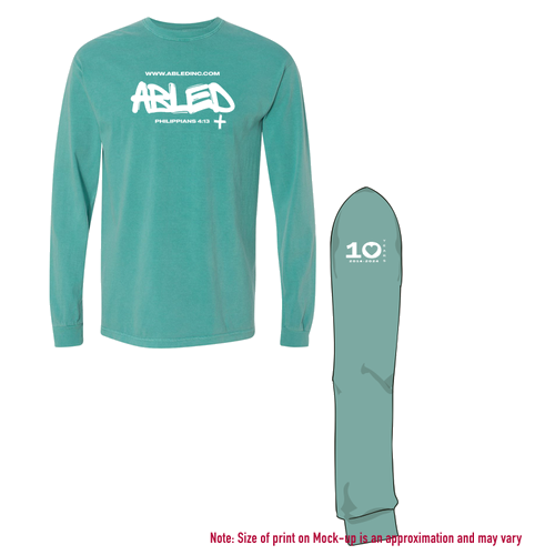Comfort Colors Ringspun Long Sleeve Tee -- Sea Foam