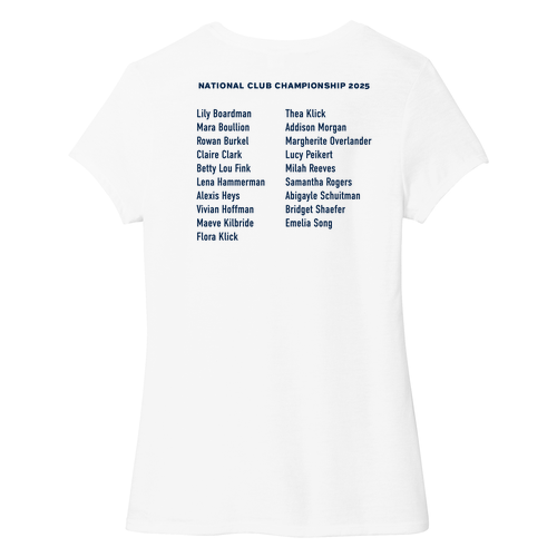 Ladies District Soft Perfect Tri Tee -- White, U16