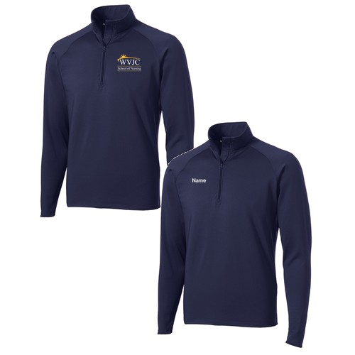 Sport Tek Sport Wick Stretch Half Zip Pullover -- True Navy