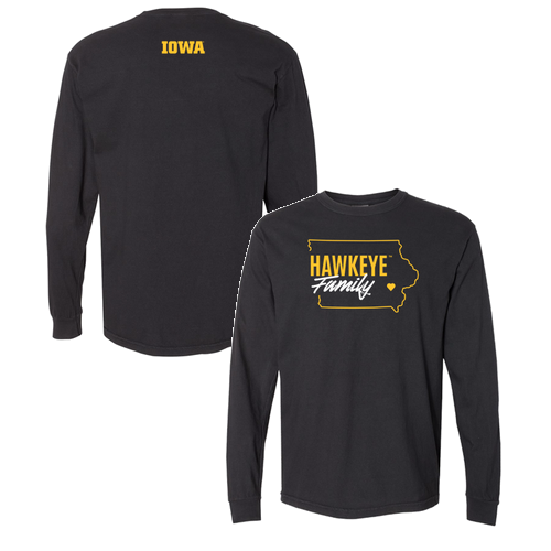 Comfort Colors Unisex Garment-Dyed Heavyweight Long Sleeve T-Shirt -- Black