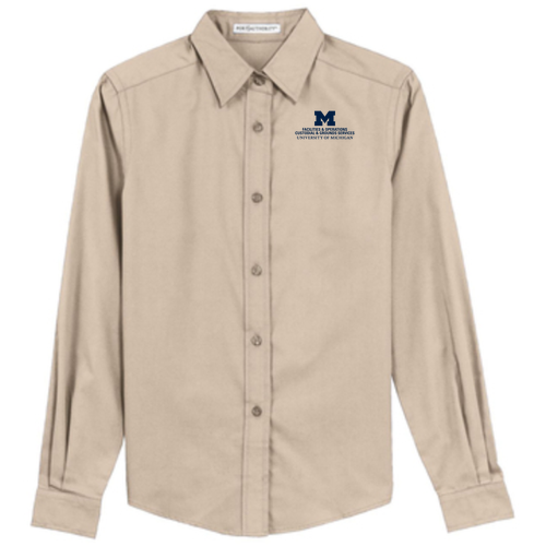Ladies Port Authority Easy Care Long Sleeve Shirt -- Stone, $34