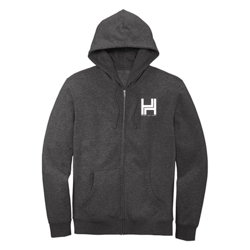 District V.I.T. Fleece Full-Zip Hoodie -- Heathered Charcoal