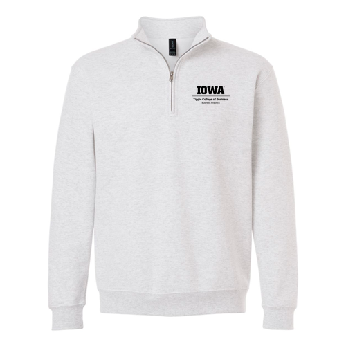 Embroidered Gildan Unisex Heavy Blend Quarter-Zip Sweatshirt -- Ash