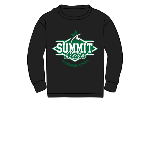 Summit Crewneck Black Youth-- Black