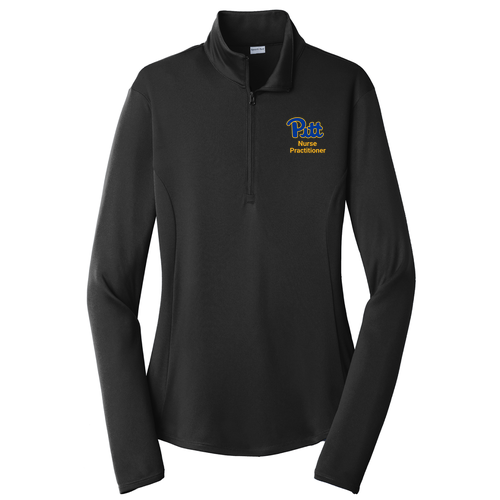 Sport-Tek Ladies PosiCharge Competitor Quarter Zip Pullover -- Black