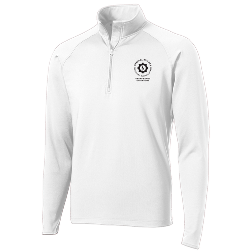 Sport Tek Sport Wick Stretch Half Zip Pullover -- White