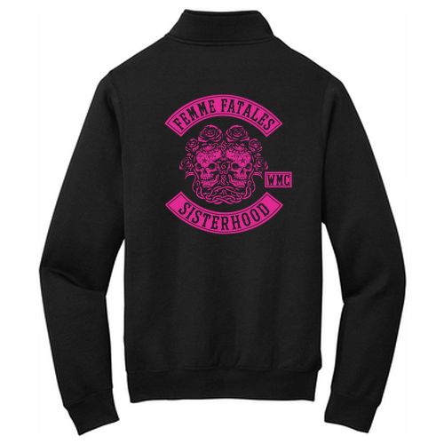 Port and Company Core Fleece Quarter-Zip Pullover Sweatshirt -- Jet Black