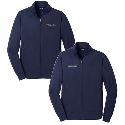 Sport-Tek Sport-Wick Fleece Full-Zip Jacket -- Navy