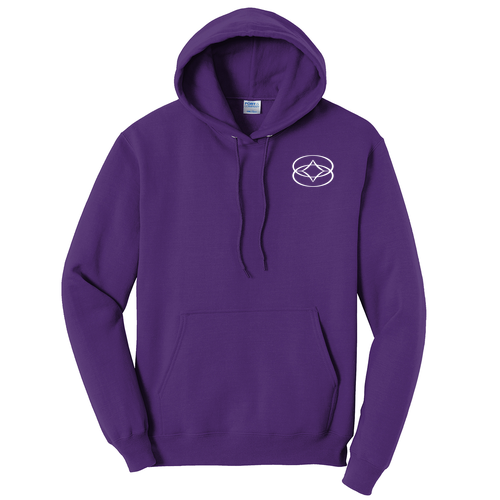 Port and Company Core Fleece Pullover Hooded Sweatshirt -- Team Purple