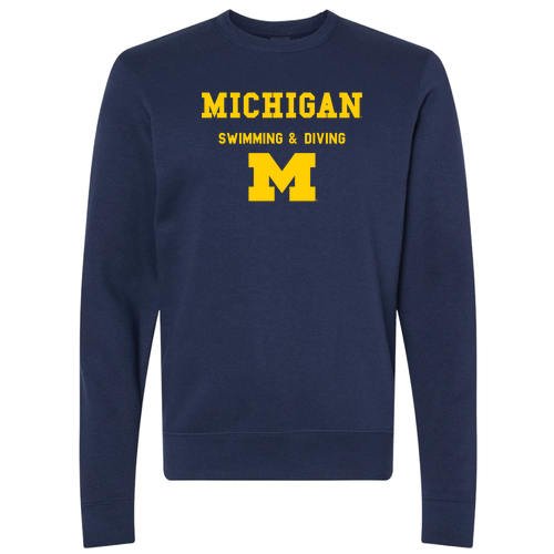 Unisex J. America BTB Fleece Crew -- True Navy