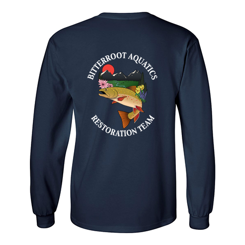Gildan Ultra Cotton Longsleeve Basic T-Shirt -- Navy