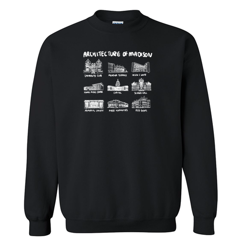 Gildan Heavy Blend Crew Neck Sweatshirt -- Black