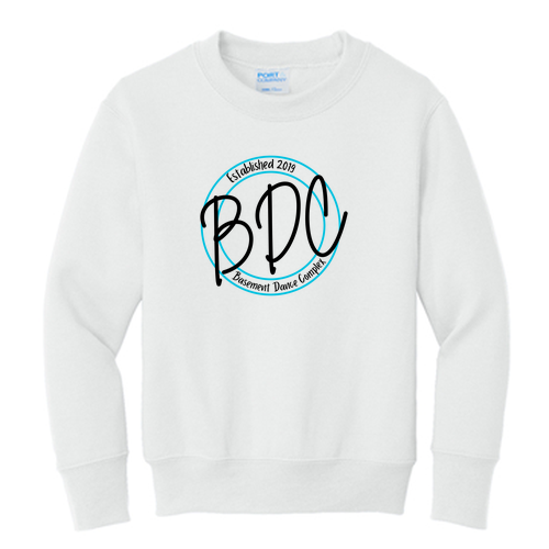 Port and Company Youth Crewneck Sweatshirt -- White