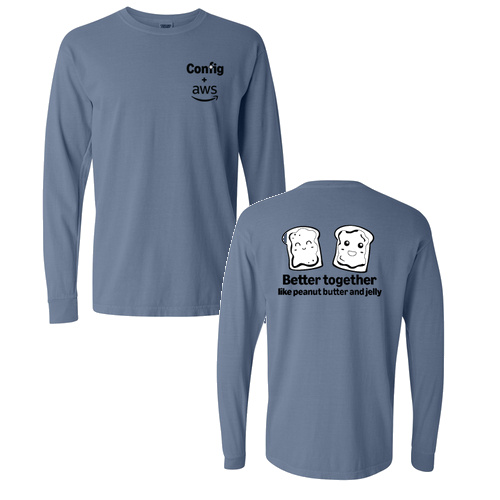 Comfort Colors Ringspun Long Sleeve Tee -- Blue Jean