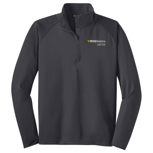 Sport Tek Sport Wick Stretch Half Zip Pullover -- Charcoal Grey