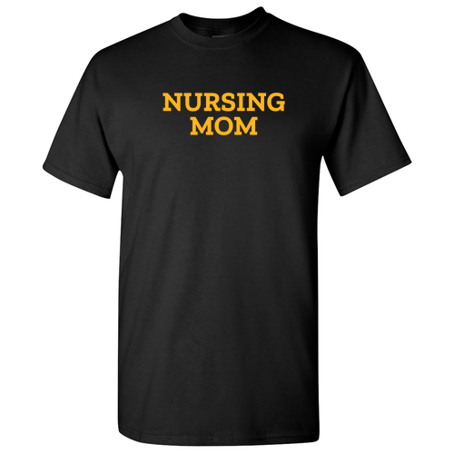 Gildan Heavy Cotton Basic T-Shirt -Nursing Mom- Black