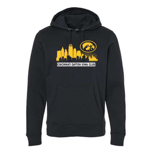 J America Unisex BTB Fleece Hooded Sweatshirt -- Black